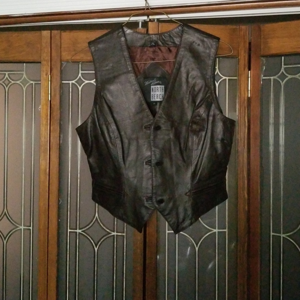 Leather vest